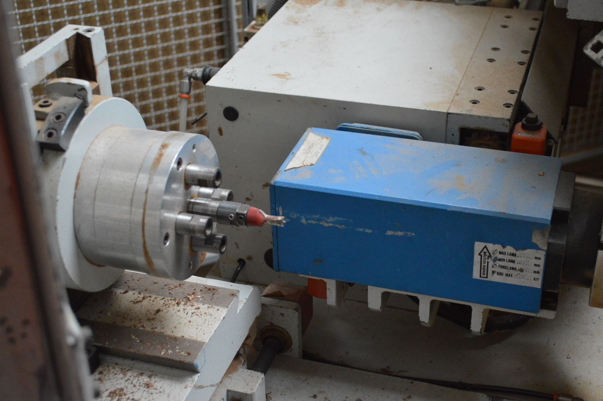 Essepigi RAPID FOUR HEAD MITRE CUTTING & BORING MACHINE, serial no. 22269, year of manufacture 2002, - Image 10 of 10