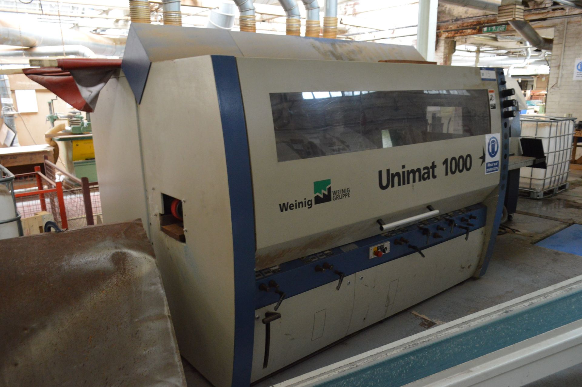 Weinig UNIMAT 1000 THROUGHFEED PLANING & MOULDING MACHINE, year of manufacture 2003, with Weinig - Image 9 of 20