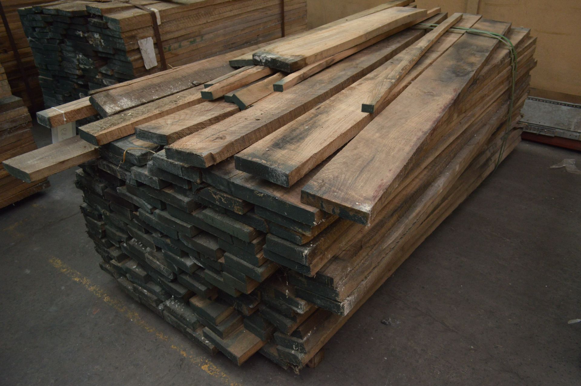 ROUGH SAWN ELM, (in one stack), each length approx. 8ft long - Image 2 of 2