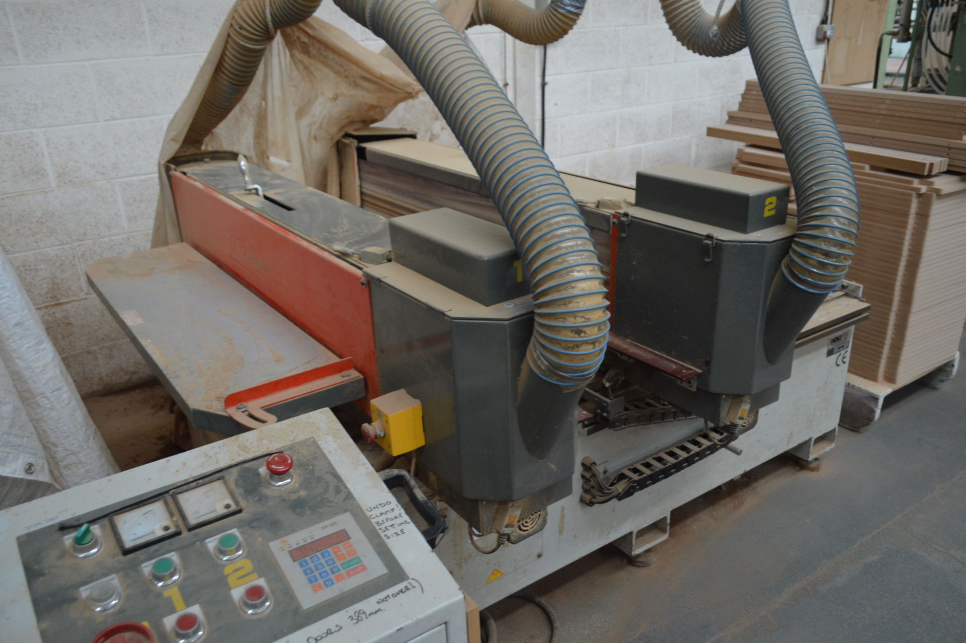 Holytek PW 12H DOUBLE ENDED OSCILLATING BELT SANDING MACHINE, serial no. 231, year of manufacture - Image 3 of 9
