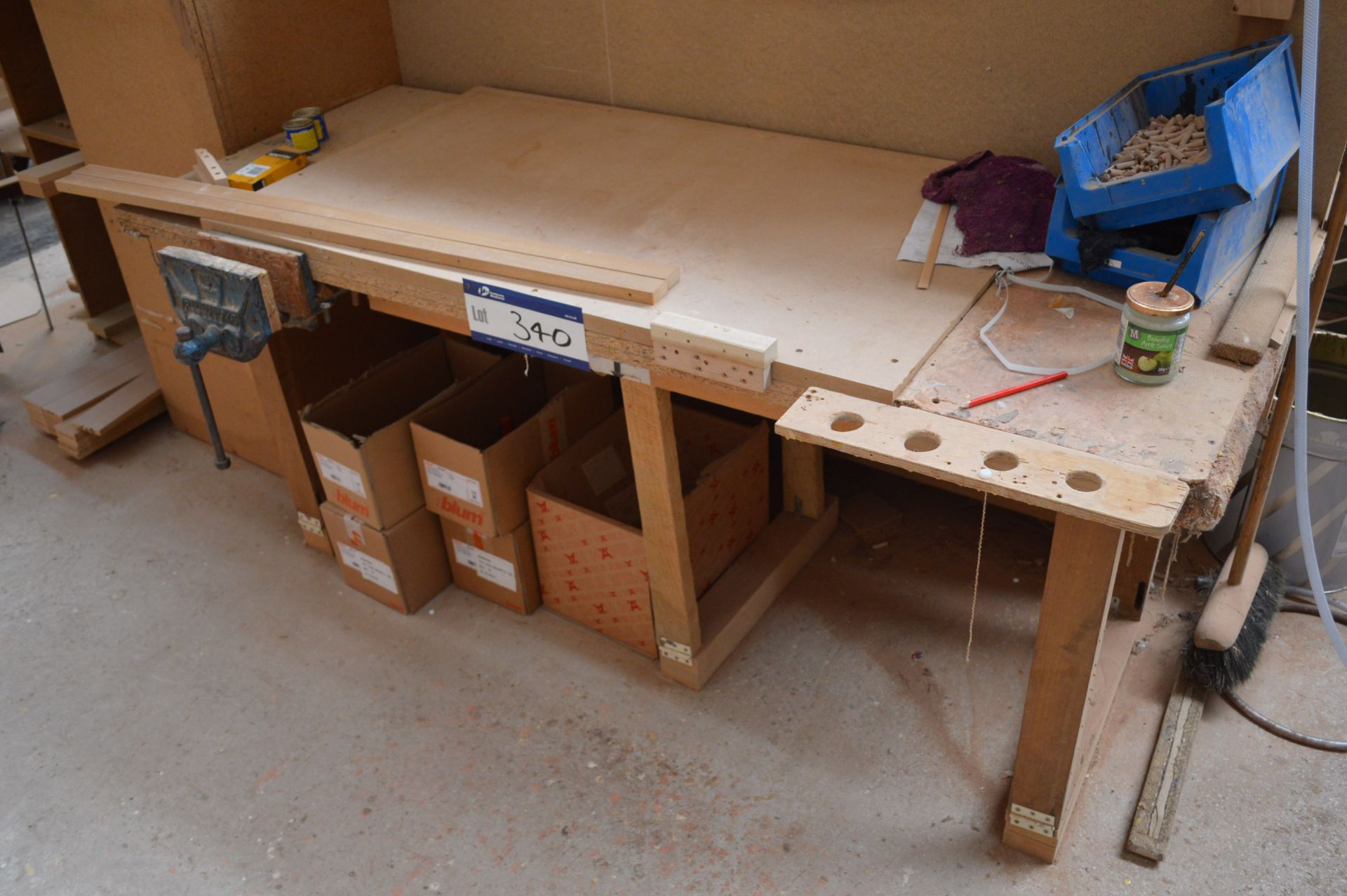 Timber Bench, fitted joiner’s vice