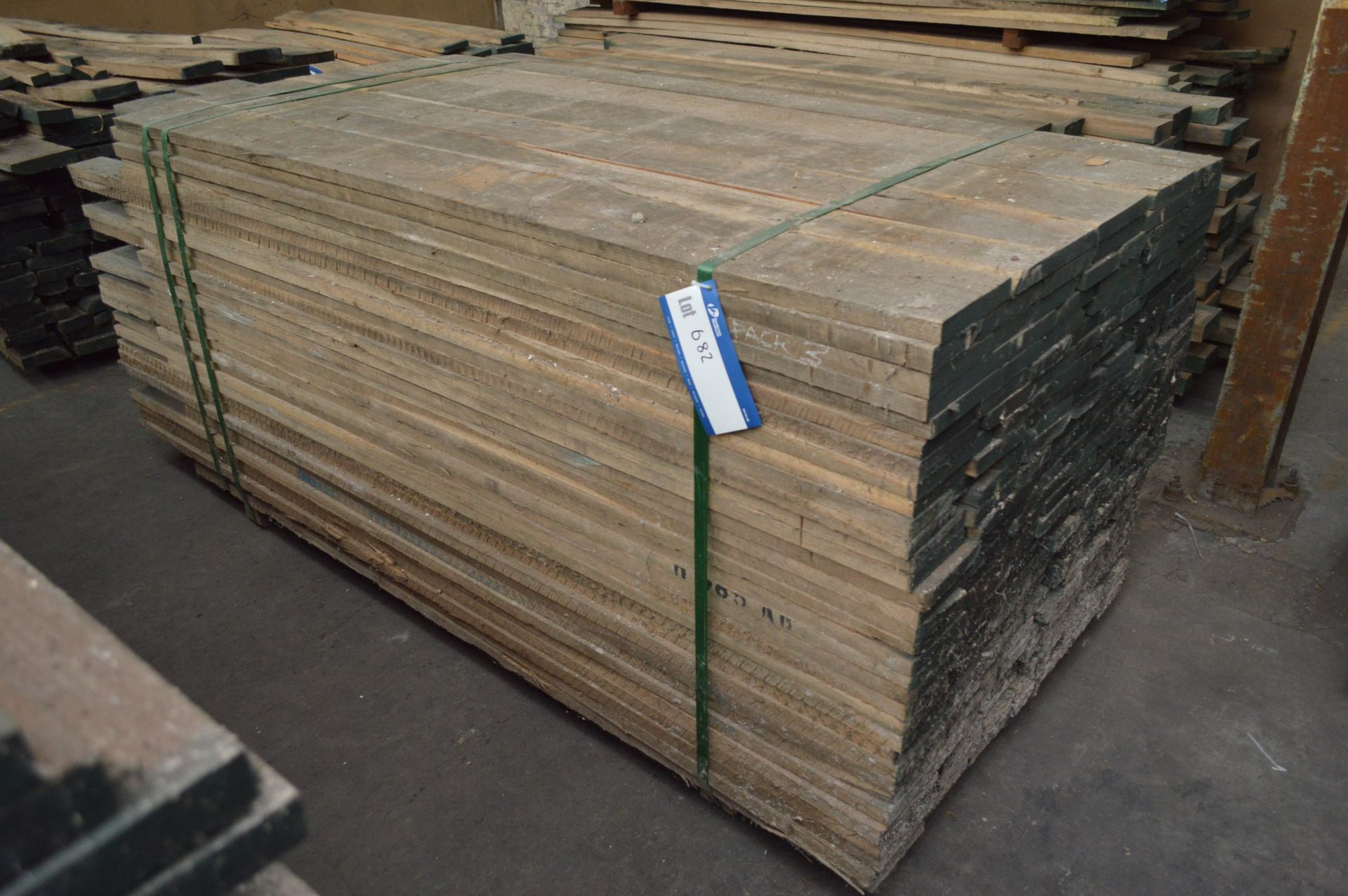 ROUGH SAWN ELM, (in one stack), each length approx. 7-8ft long