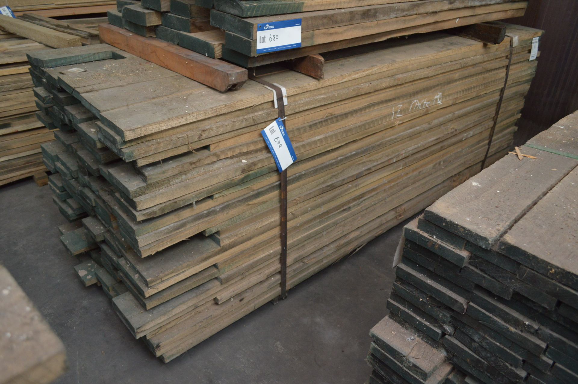 ROUGH SAWN ELM, (bottom bundle of stack), each length approx. 9-10ft long