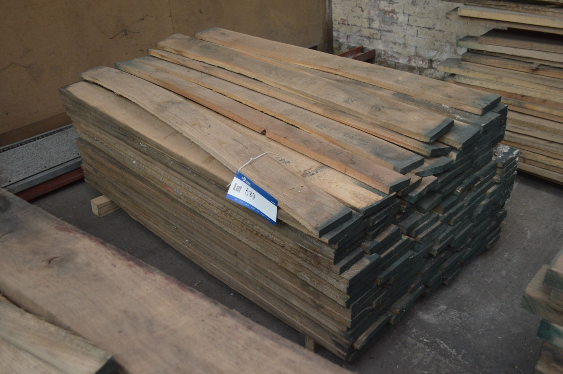 ROUGH SAWN ELM, (in one stack), each length approx. 6ft long