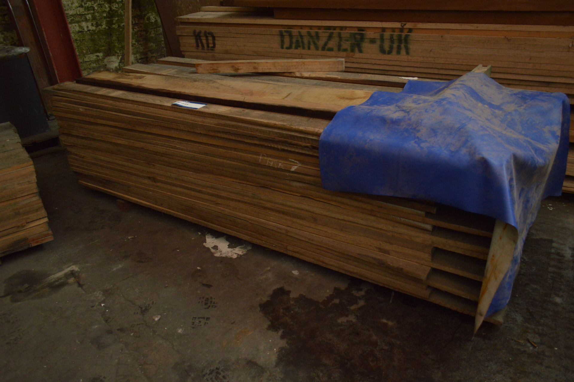 Rough Sawn Elm, (in one stack), each length from 9ft-10ft long