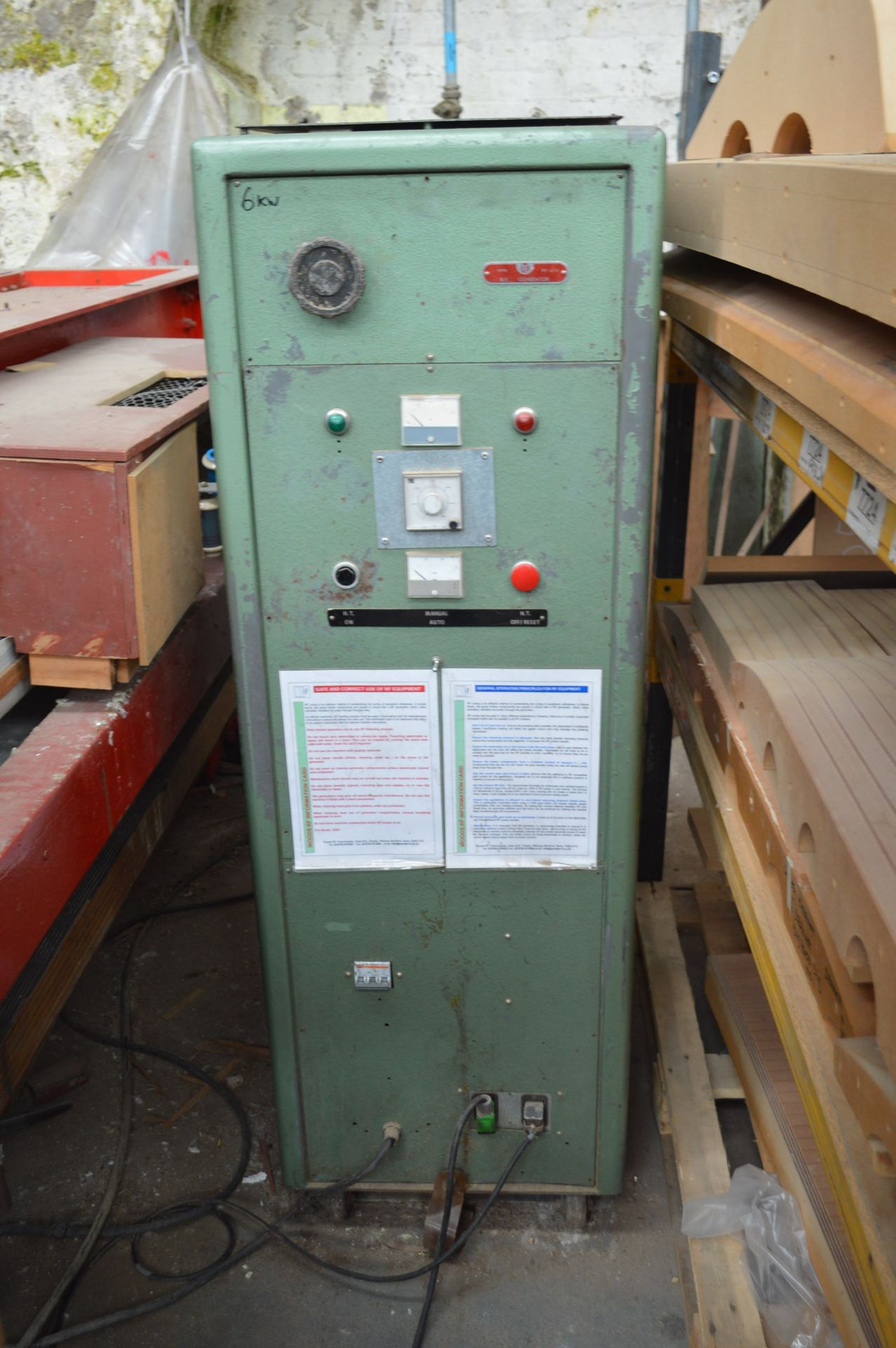 Gibbs RADIO FREQUENCY LIPPING PRESS, with PYE RF 6/13 RF generator - Image 4 of 7