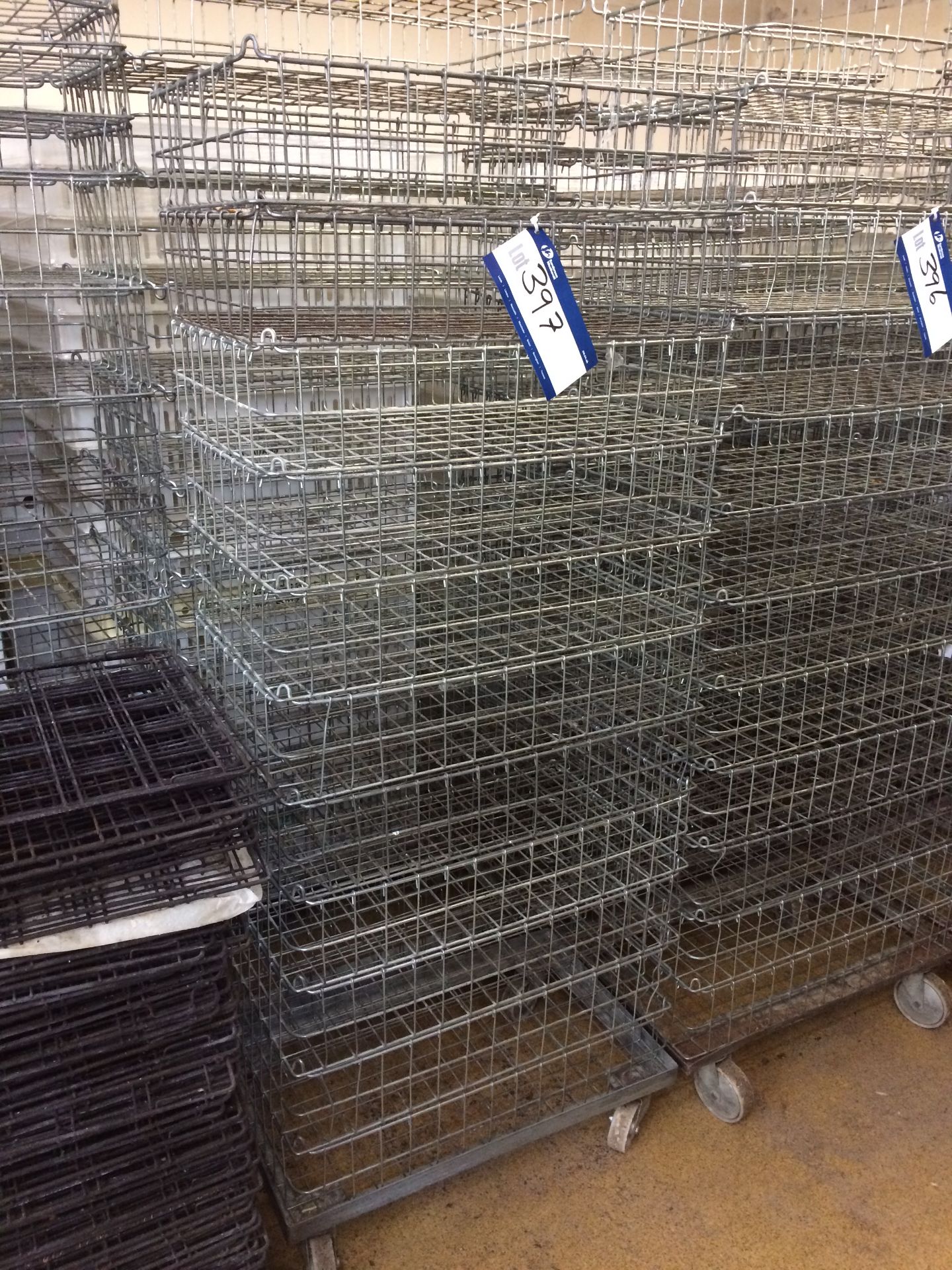 Approx. 24 Wire Baskets on 2 Trolleys (Lift Out Ch