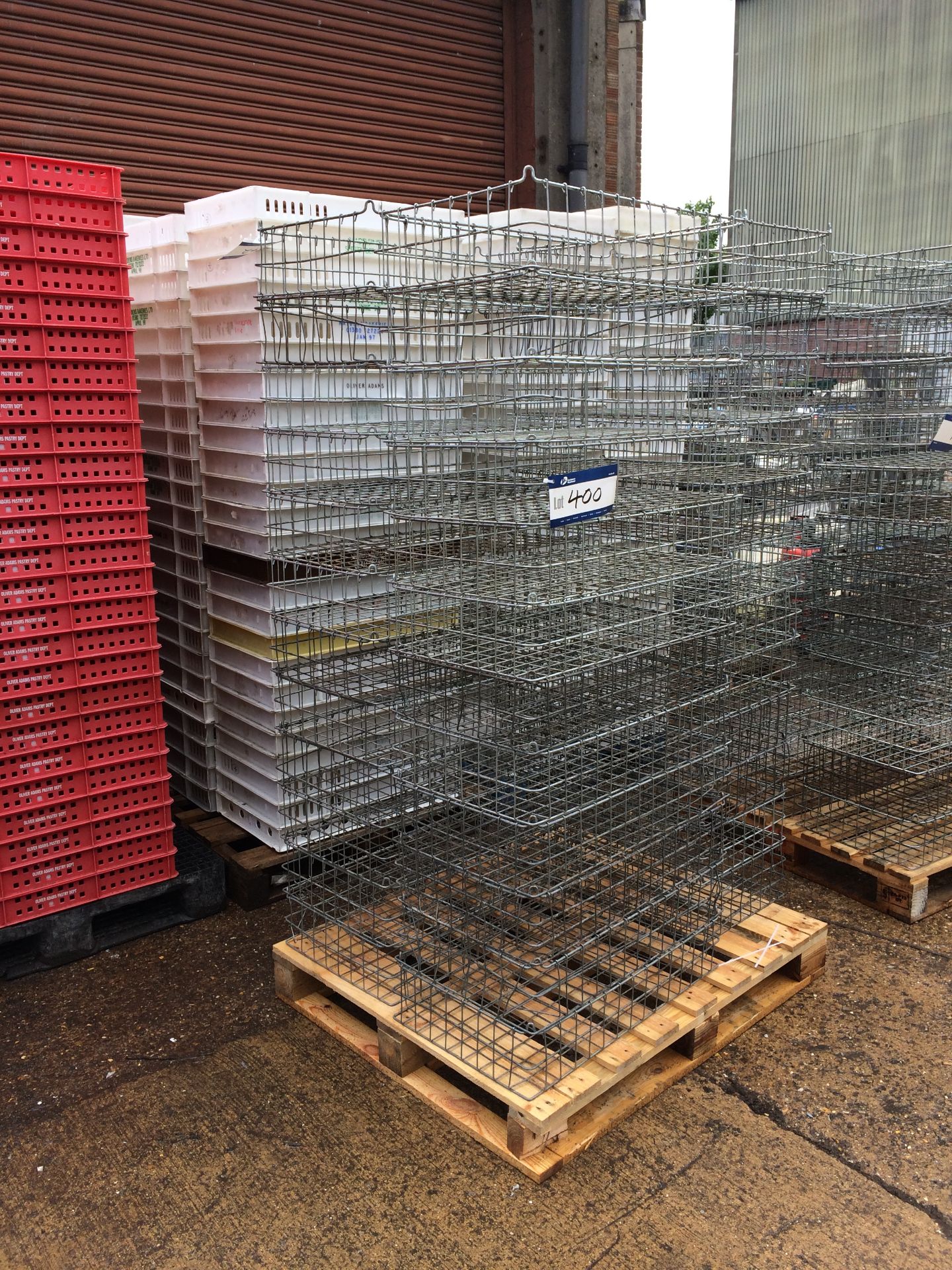 Approx. 36 Wire Baskets on 2 Trolleys (Lift Out Ch