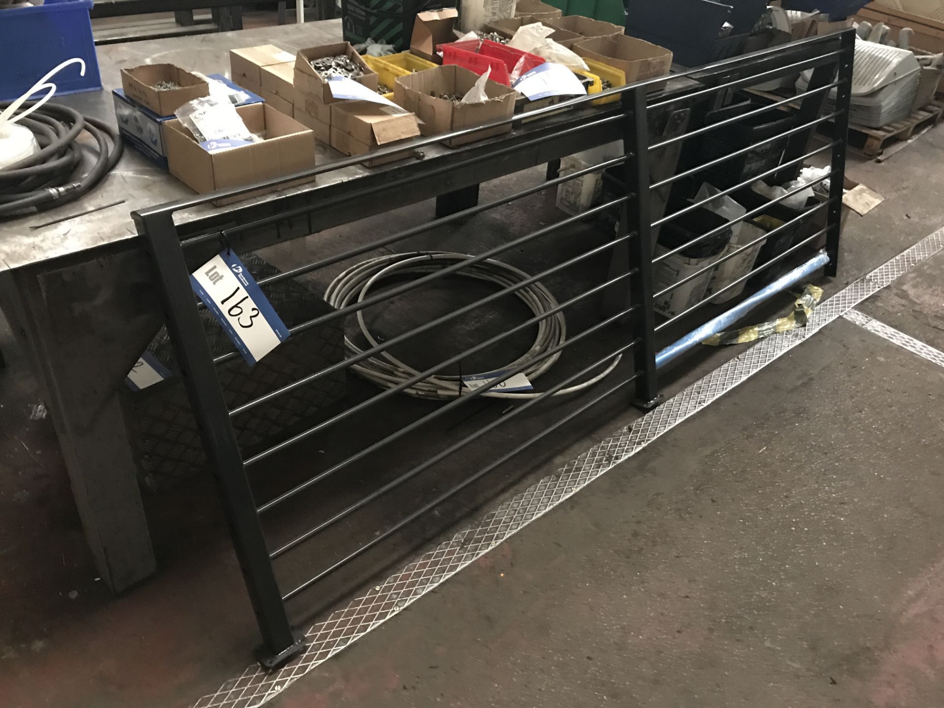 Metal Fabricated Fence Rail Section