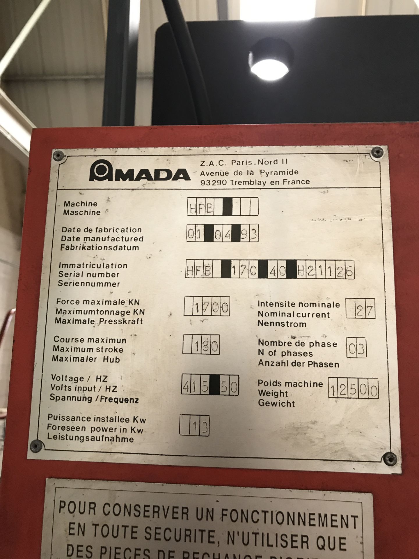 Amada Promecam HFB 170 – 40 4m CNC Hydraulic Press - Image 7 of 7