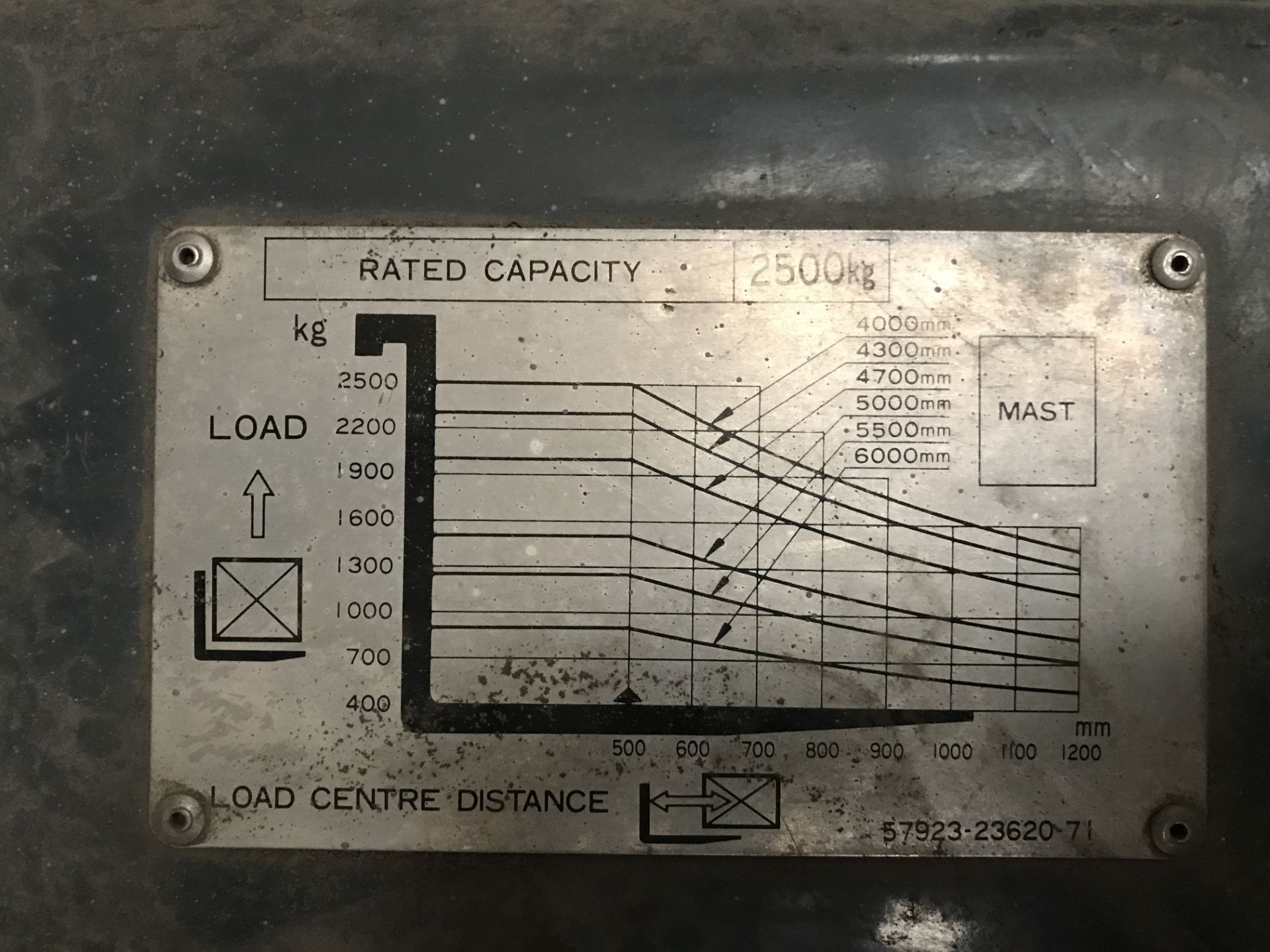 Toyota 42-6FGF 25 LPG Forklift, Serial Number: E-1 - Image 6 of 6