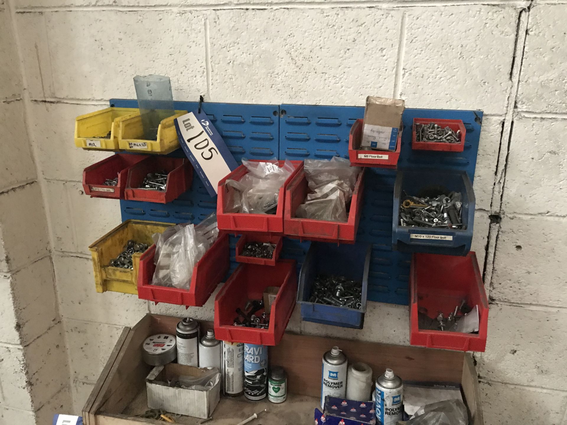 Quantity of Screws, Nuts and Bolts as set out in L