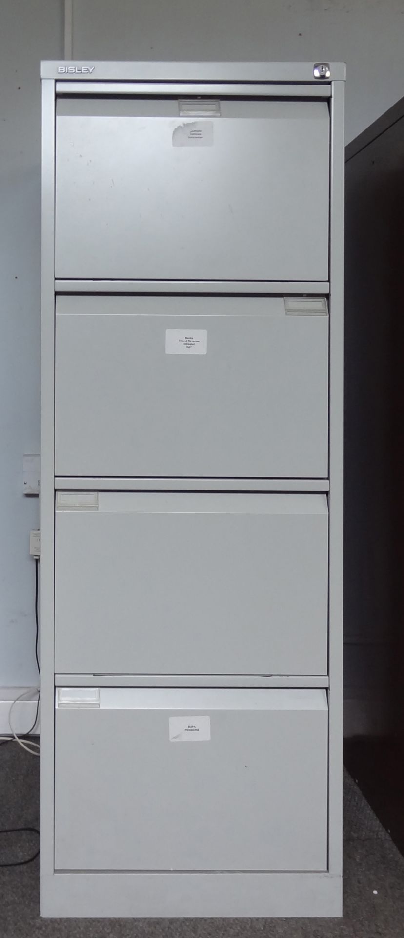 Four Drawer Filing Cabinet (light grey)