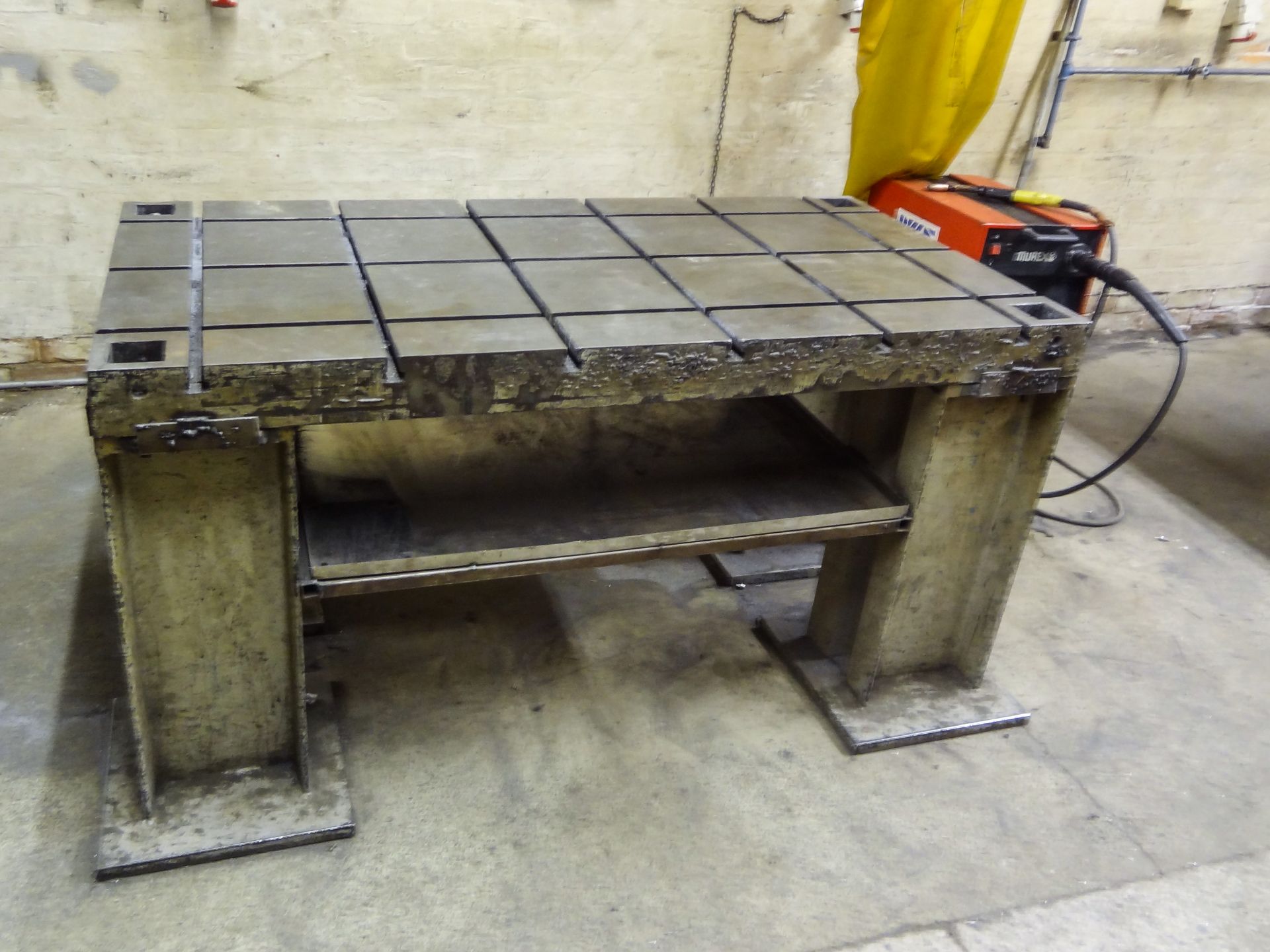 Marking Out Table (used as a welding bench), approx. 5ft x 2ft 6ins