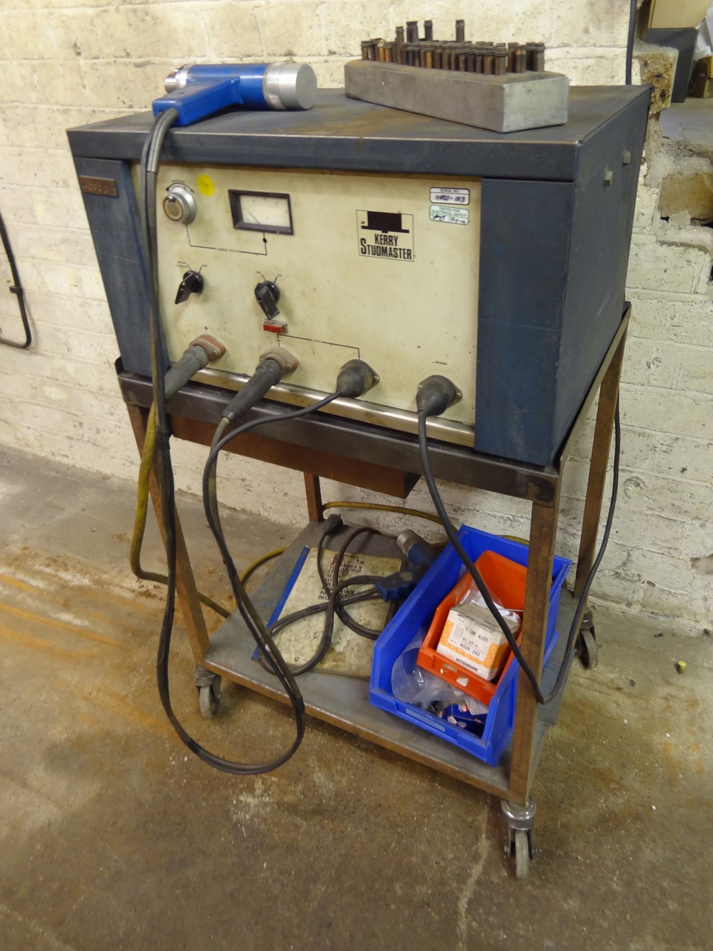 Kerry Studmaster Stud Welder, with trolley, drawer and range of stud holder and studs