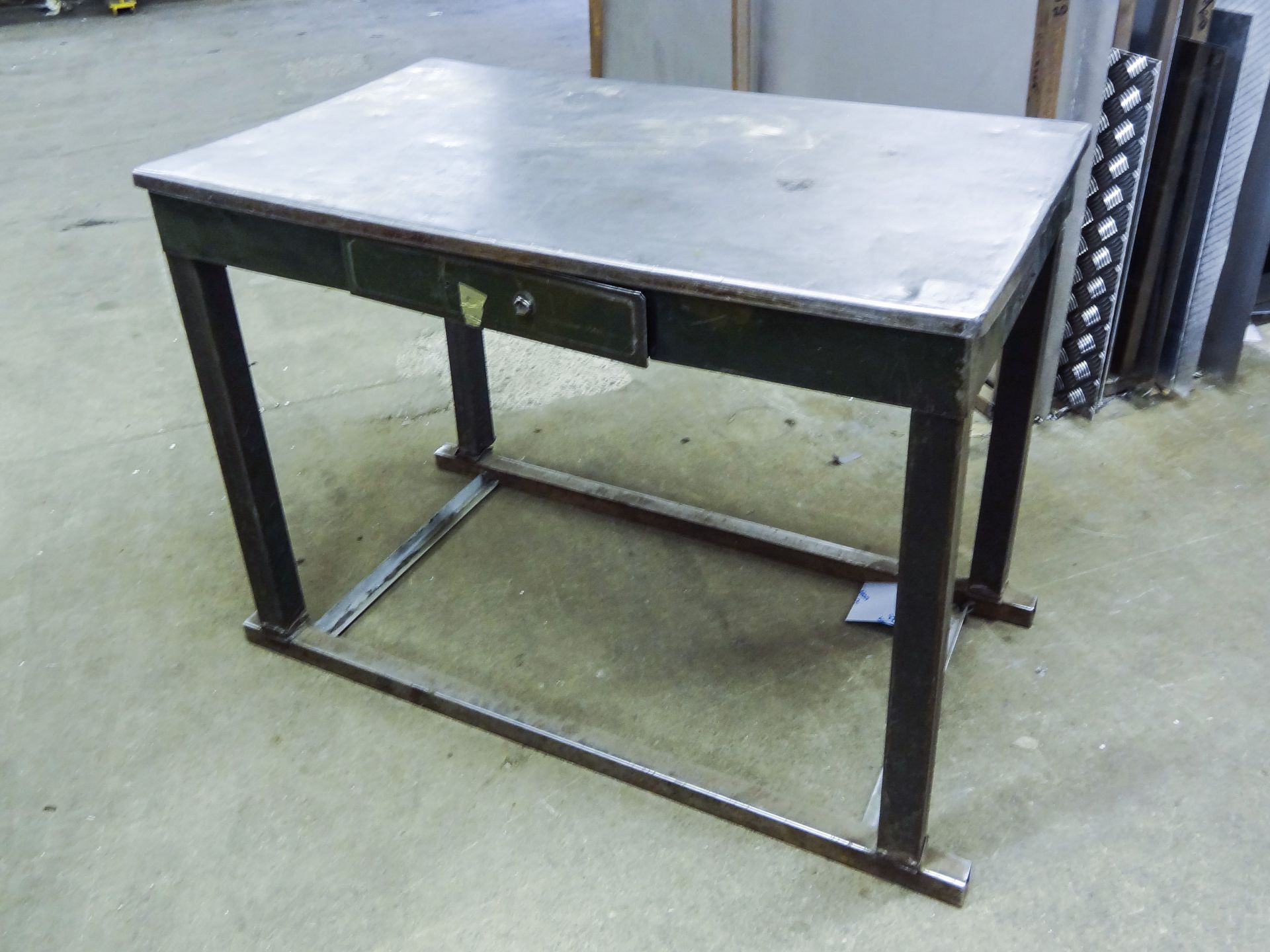 Steel Workbench, approx. 3ft 6ins X 2ft