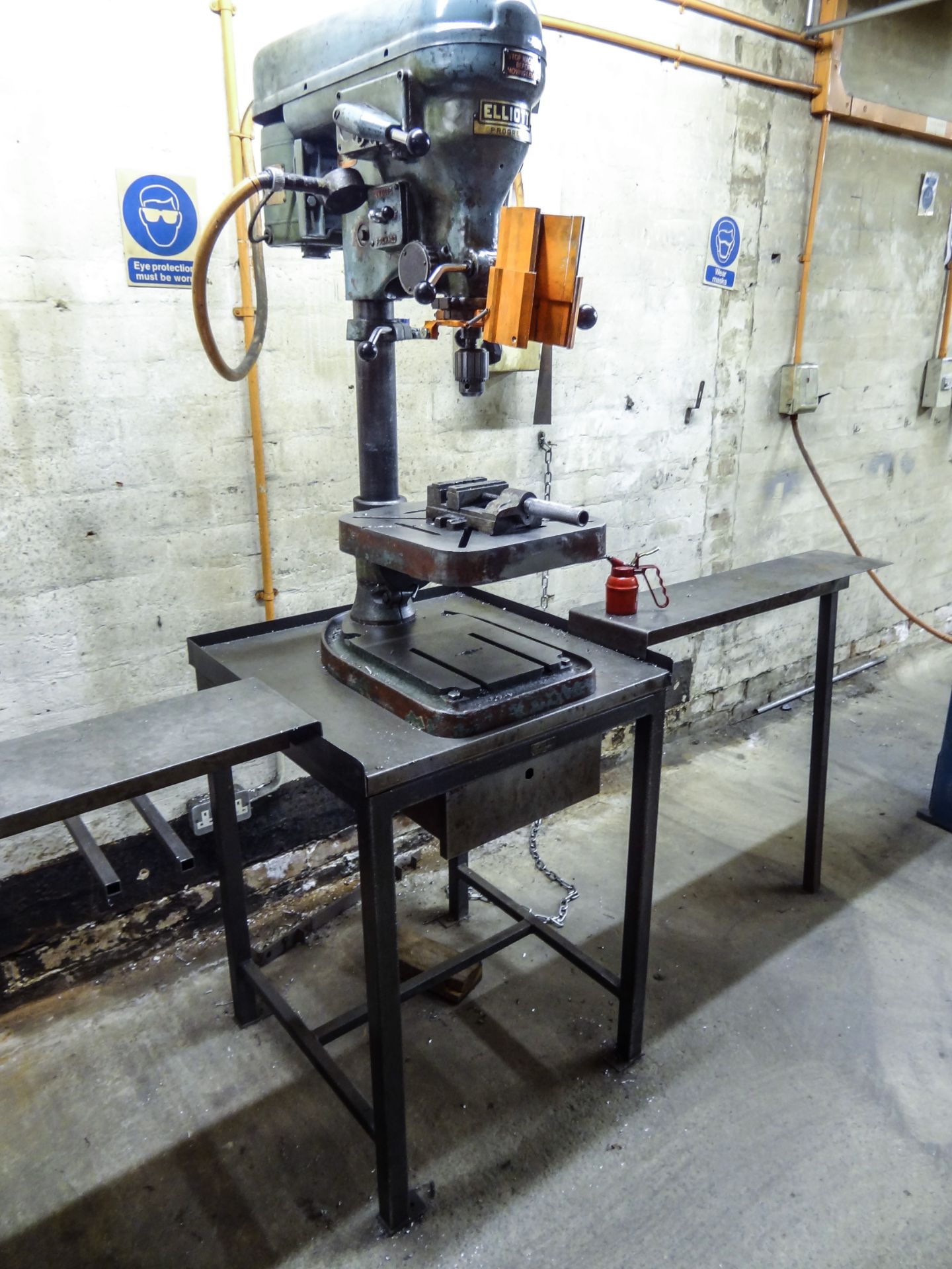 Elliott Progress Pillar drill, with stand