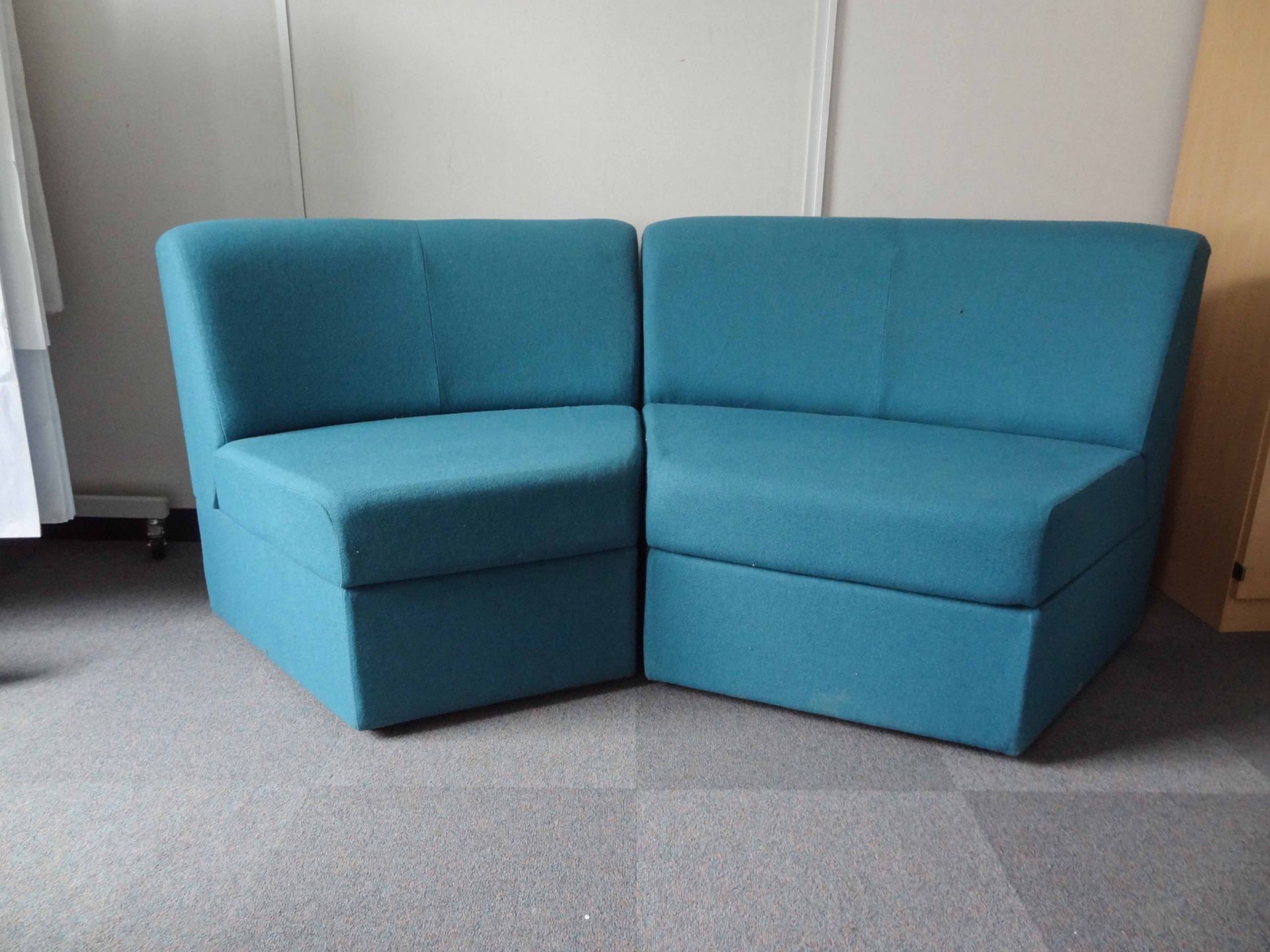 Semi-Circular Two Section Reception Settee