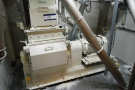 **Buhler DNZF-655 HAMMERMILL, serial no. 10315201, 30kW electric motor, 2955rpm, with rotary inlet