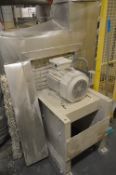 **Buhler HTM450.15-RD/90 Centrifugal Fan, serial no. 206787.02, 250mm inlet, with 15kW electric