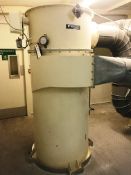 Buhler DUST COLLECTION UNIT, serial no. 10247356, 1m dia. x 3.6m high overall on straight, 1.2m