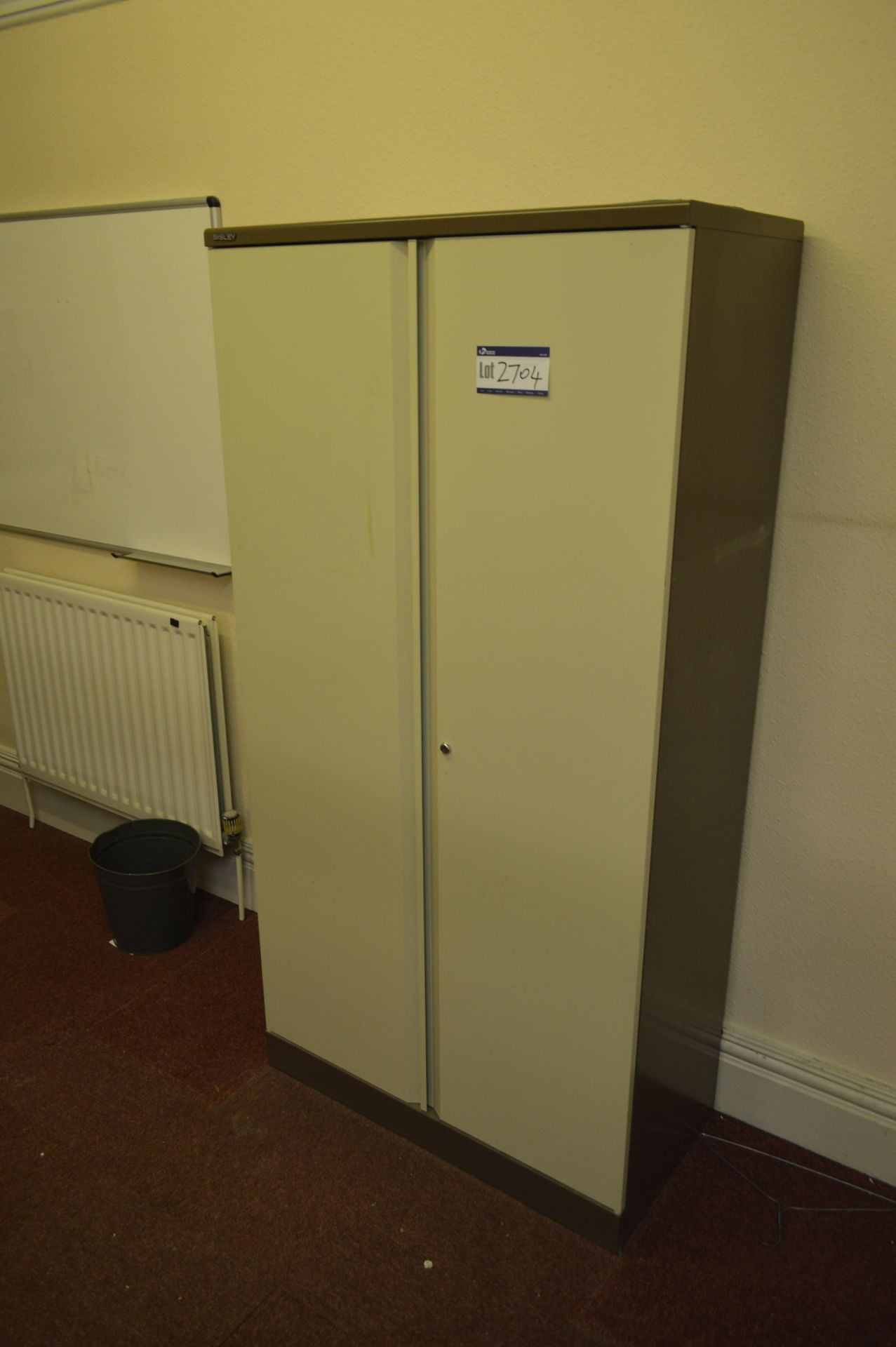 Steel Double Door Cabinet (note - this lot is situated at WHITLEY BRIDGE, DN14 0LH)
