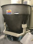 Stainless Steel Weigher Feed Hopper, 2m dia. x 500mm on straight, plus 2.3m hoper bottom, with