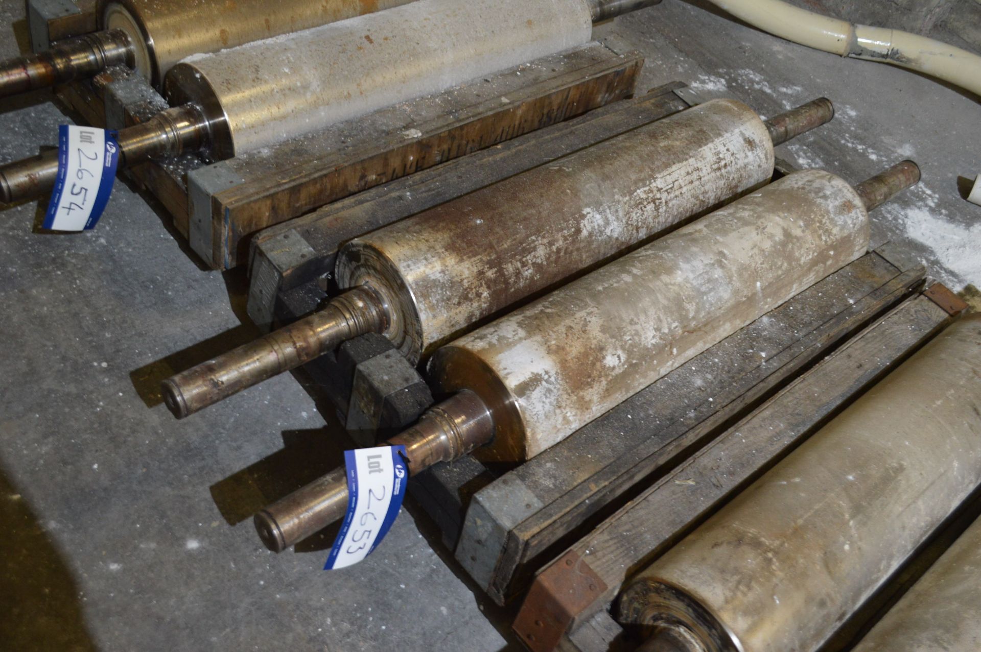 One Pair 1000 x 250mm K-Type Refurbished Fluted Rolls (12.5 flute) (note - this lot is situated at