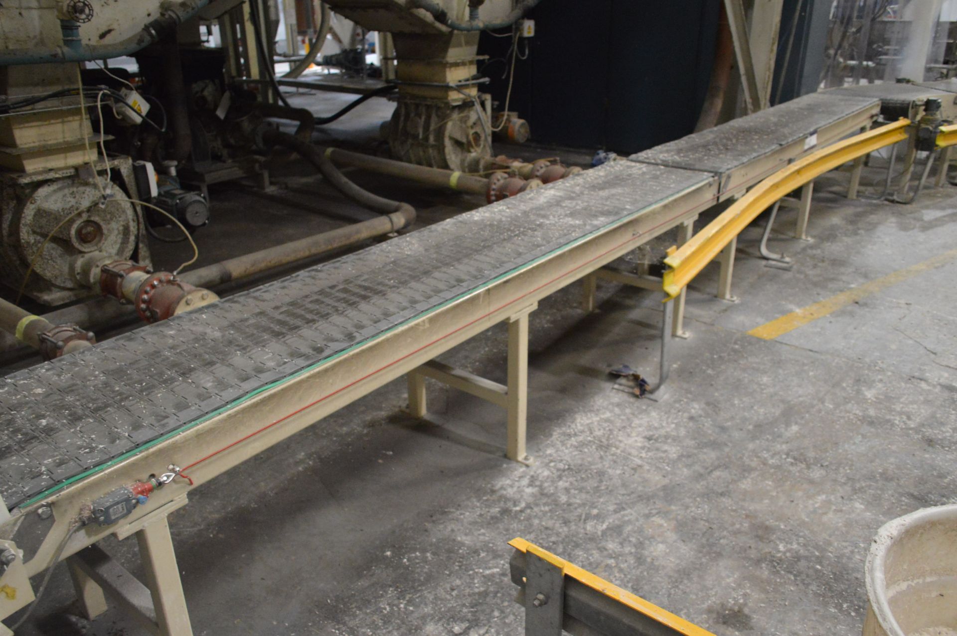 Two 500mm Wide Plastic Slat Belt Conveyors (note - this lot is situated at ICKLEFORD MILL, SG5 3UN) - Image 2 of 2