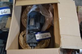 1.5kW Geared Electric Motor (unused) (note - this lot is situated at ICKLEFORD MILL, SG5 3UN)