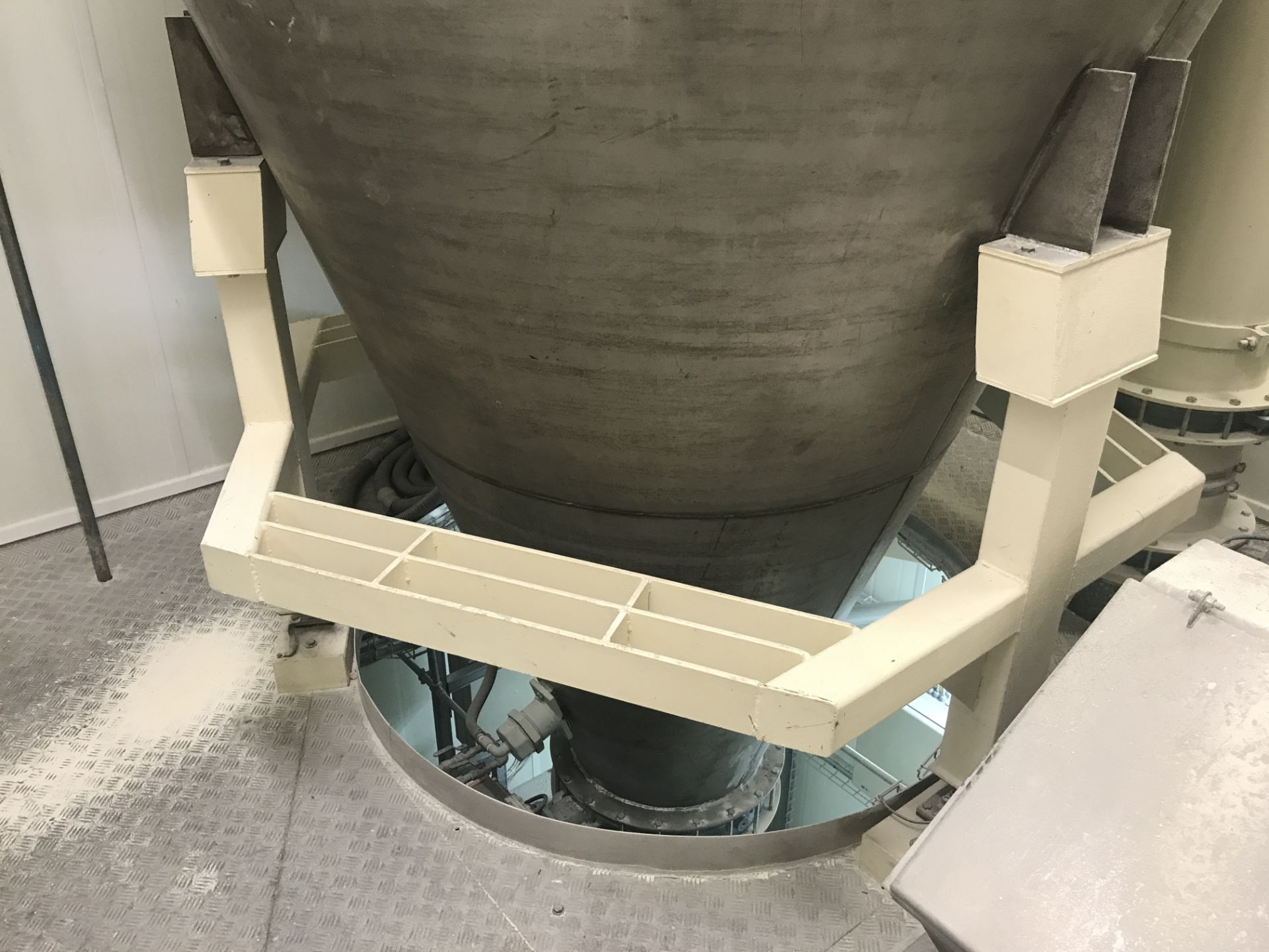 Stainless Steel Weigher Feed Hopper, 2m dia. x 500mm on straight, plus 2.3m hoper bottom, with - Image 2 of 2