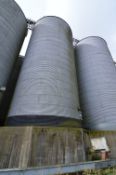 500 Tonne (Wheat Capacity) Bolted Sectional Corrugated Galvanised Steel Grain Storage Silo, with