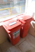 Two Spill Kit Wheelie Bins (note - this lot is situated at WHITLEY BRIDGE, DN14 0LH)