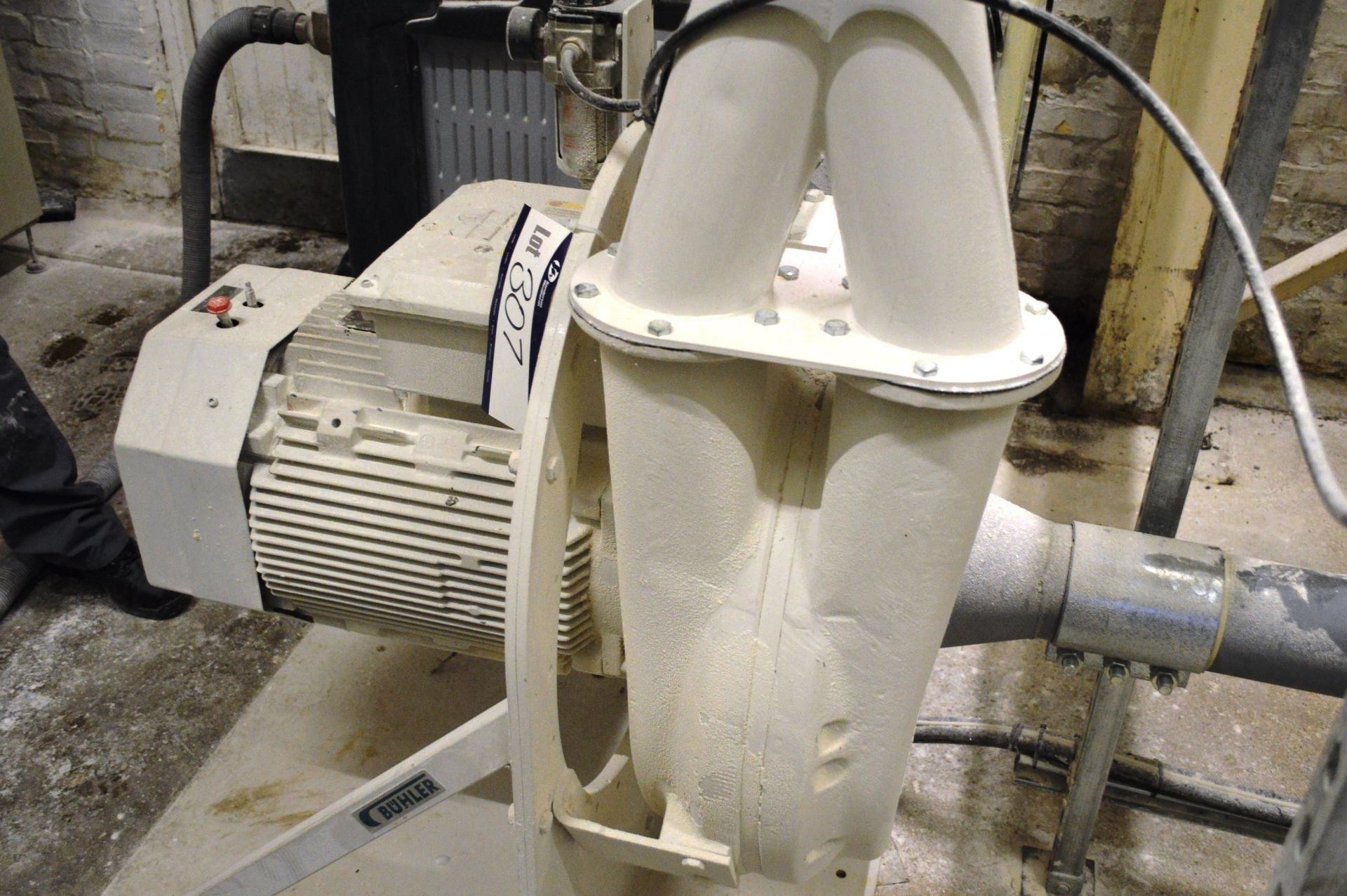 BUHLER MJZG IMPACT MILL, serial no. 10490149, year of manufacture 2011, with 37kW electric motor, - Image 2 of 5