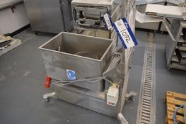 Butcher Boy 150M STAINLESS STEEL MOBILE MIXER, serial no. S151, approx. 640mm x 400mm x 500mm