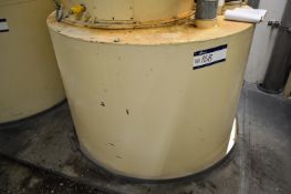 **Welded Steel Process Bin, 1.5m dia. x 6.7m overall, with level detector (C0007) (please note –