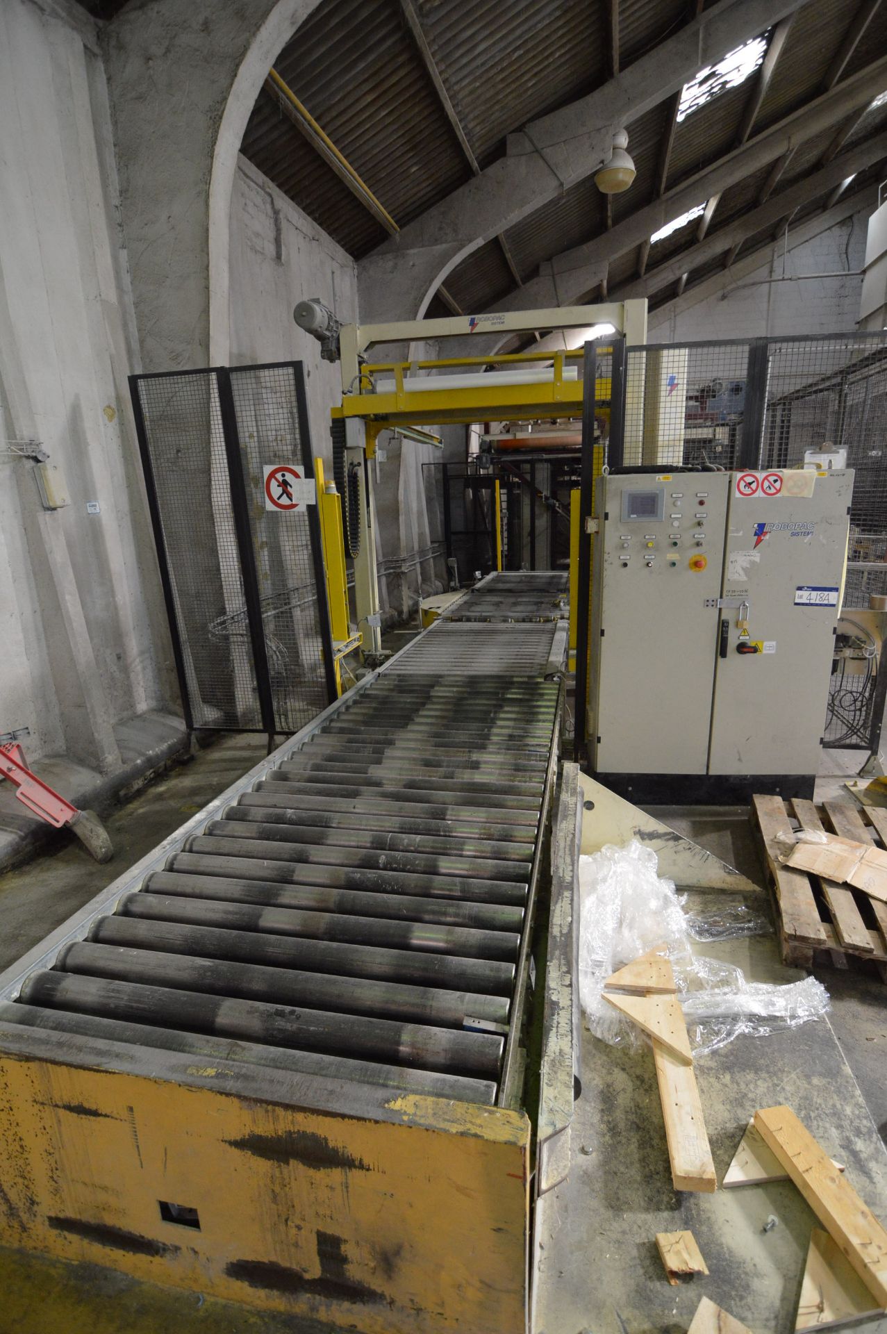 Robopac 3000 HDT.1 AUTOMATIC ROTARY PALLET WRAPPER, no. 9104120510, year of manufacture 2005, roller - Image 6 of 6
