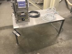 Teknomek Hygienox Stainless Steel Top Bench, 920mm x 1.5m x 600mm high (note - this lot is