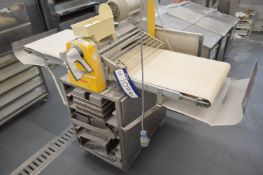 Rondo STM 503 TABLE TOP SHEETER, serial no. B3056013, with mobile stand (note - this lot is situated
