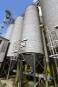 100 tonne (Wheat Capacity) Bolted Sectional Corrugated Galvanised Steel Grain Storage Silo, with