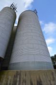 500 Tonne (Wheat Capacity) Bolted Sectional Corrugated Galvanised Steel Grain Storage Silo, with