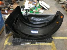 Commercial Vehicle Wheel Mud Guards, (plastic pallet not included). (Note: This lot is situated at