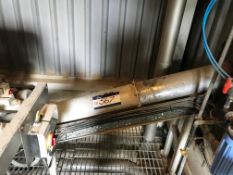 Part Galvanised Steel Auger Screw Conveyor, 200mm x approx. 9m long (C32) (note - this lot is
