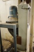 Aspirator Leg, approx. 500mm wide, with steel stand and flow detector (note - this lot is situated