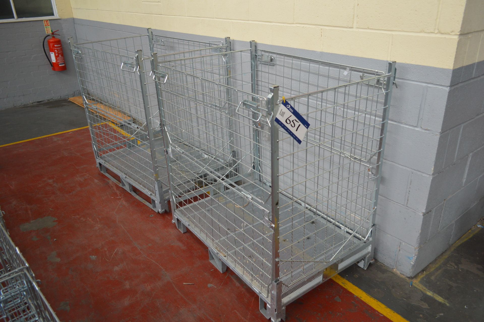 Two Steel Mesh Cages, 1150mm x 760mm x 1250mm