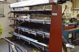 Double Sided Five Tier Bar Rack, with steel conten