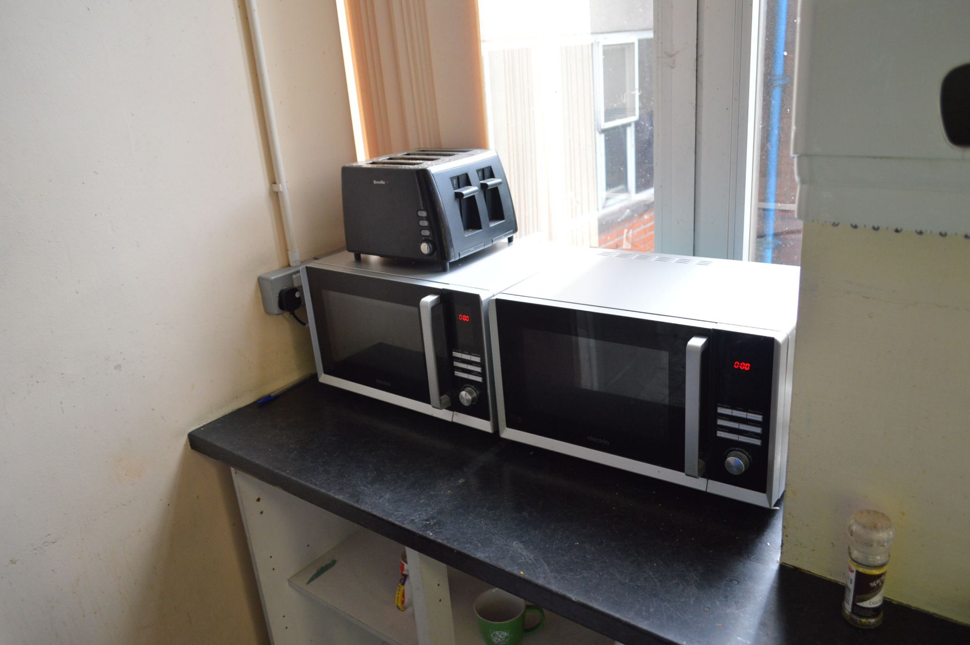 Two Refrigerators, two microwave ovens and toaster - Image 3 of 3
