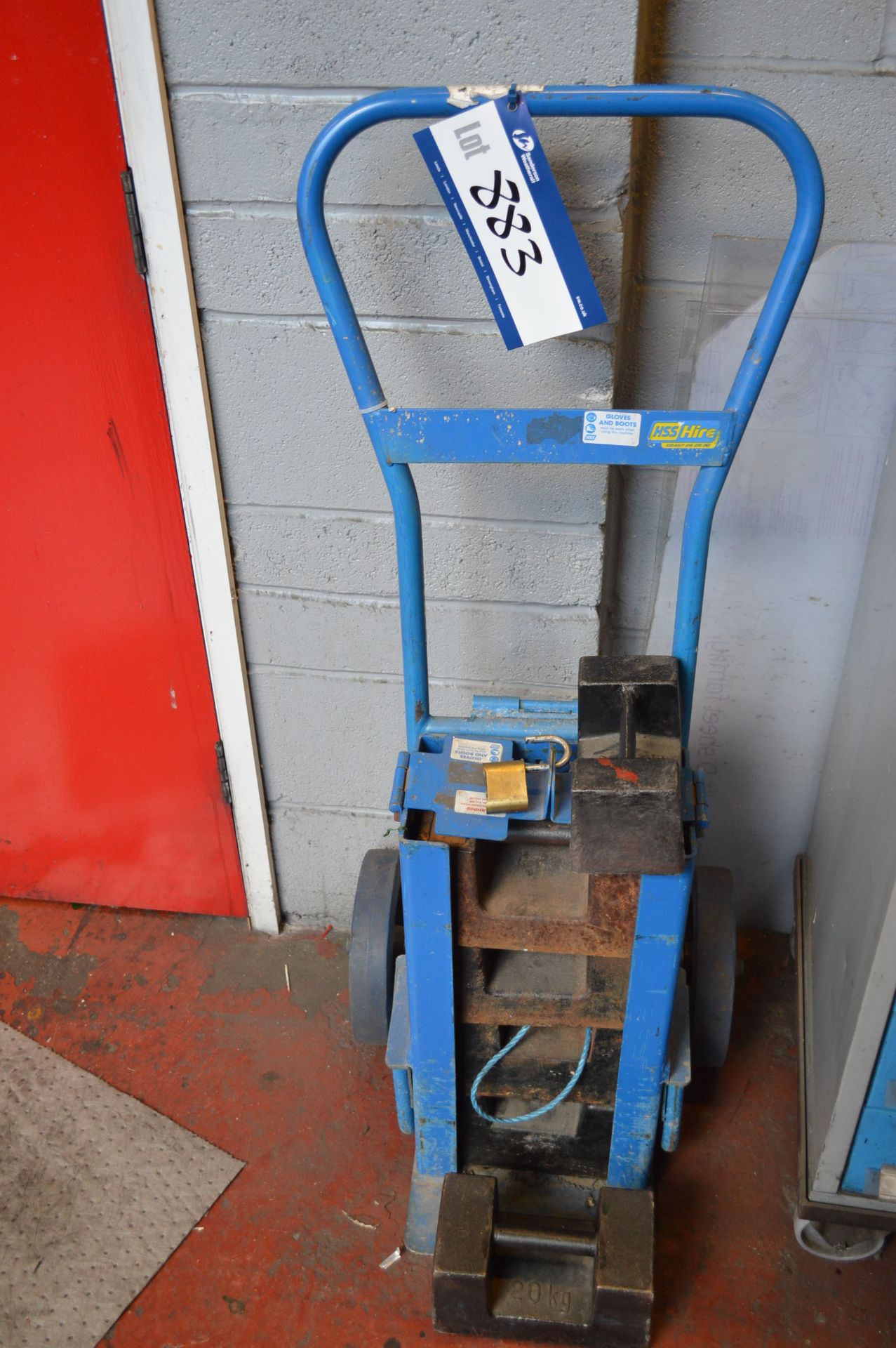 Set of Weights, with trolley