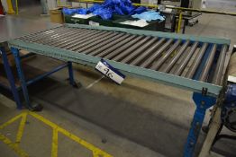 Inclined Gravity Roller Table, 760mm x 1900mm cent