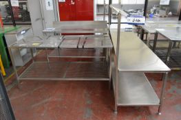 Three Stainless Steel Tables